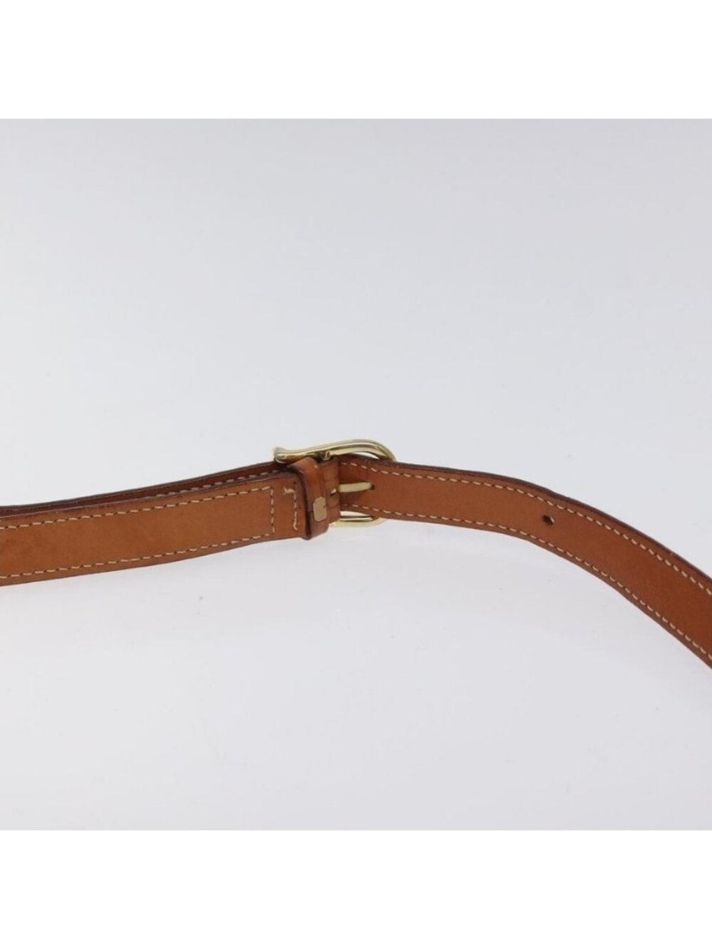 Authentic CELINE Macadam Canvas Circle Shoulder Bag PVC Leather Brown Gold - Picture 15 of 16
